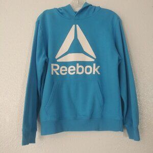Reebok boy's unisex size XL (14-16) light blue hoodie sweater